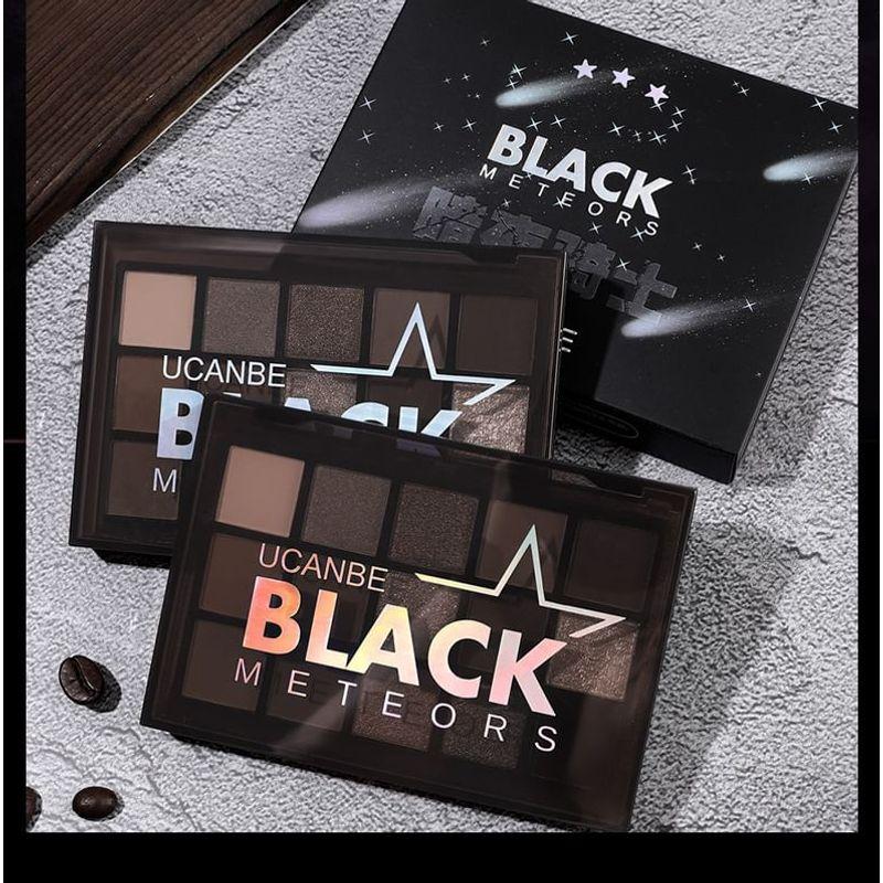UCANBE - Black Meteors 15-Color Eyeshadow Palette