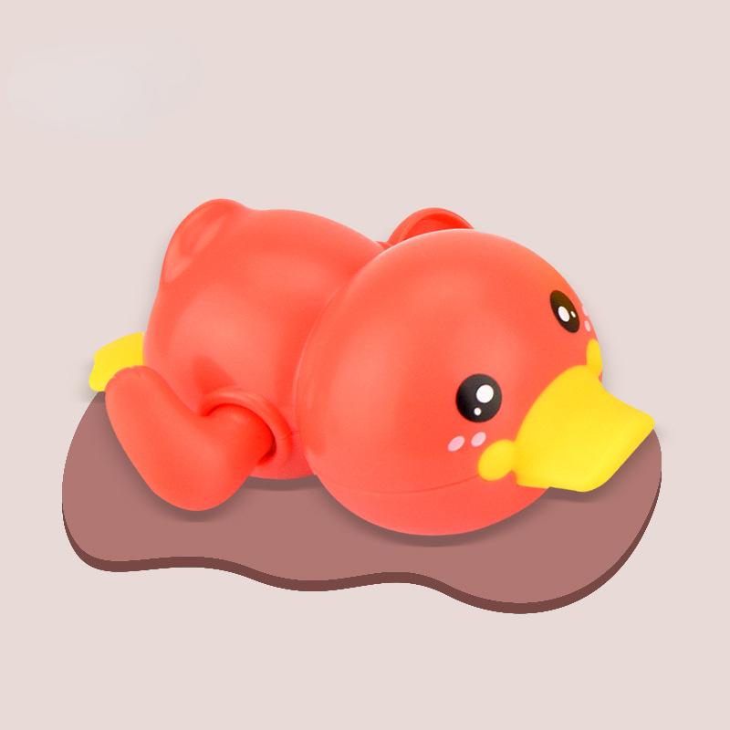 Children Bathing Water Duck Winding Up The Clockwork Small Yellow Duck Summer Baby Baby Bathroom Bath and Swimming Toys
