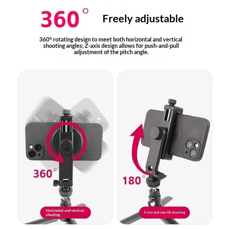 1Pcs Smartphone Clip Holder Tripod Phone Mount With 1/4 Inch Screw For Mobile Cellphone Recording Clamp Support