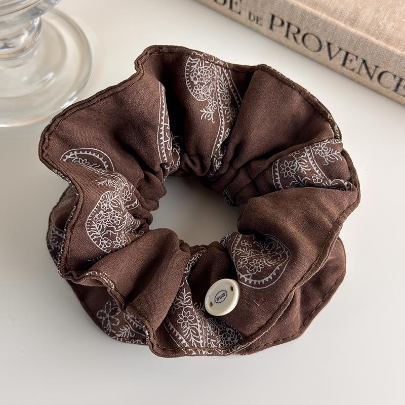 Ruffle High Elastic Hair Bands Girls French Vintage Elegant Hairbands Ribbon Hair Ties Women Girls Cute Hair Styling Accessories