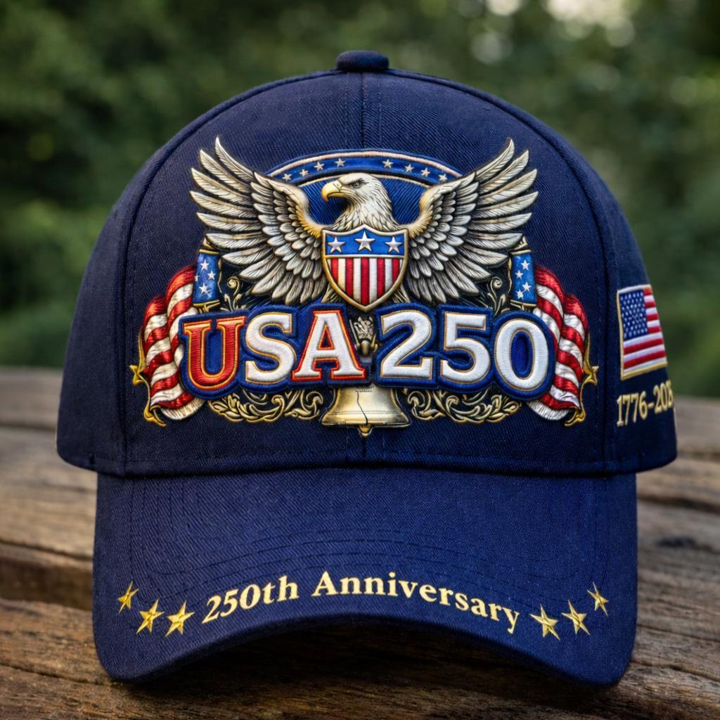 D Print Independence Day Commemorative Sunshade Baseball Cap Outdoor Cap Non-embroidered