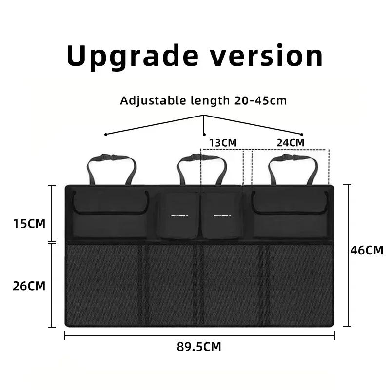 Car Seatback Storage Bag Hanging Vehicles Trunk Organiser For Mercedes Benz AMG W204 W205 W203 W211 W201 W210 W108 W124 W190