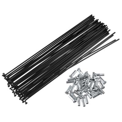 Uxcell Bicycle Steel Spokes Bike Spokes 14G with Nipples for Most Bicycles 183mm Length 40pcs