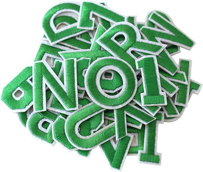 Colorful 3D Embroidered Alphabet & Number Patches for Clothing Decoration