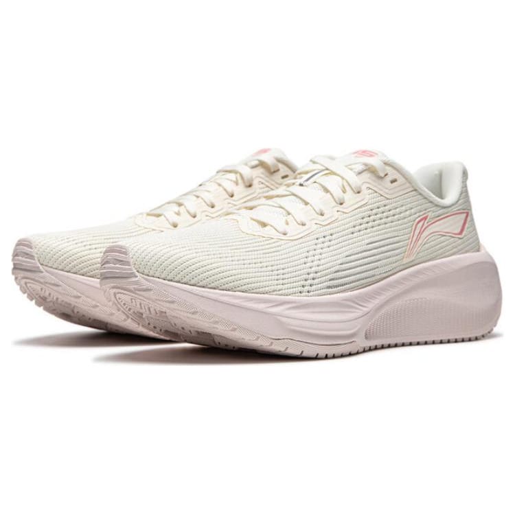 Li Ning Version 2.0 Fabric Cushioning Slip Resistant Abrasion Resistant Breathable Low top Casual Running Shoes Women's ARSU010-1