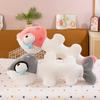 Fish Bone Design Plush Pillow With Pp Cotton For Home Lounge And Giving Gift