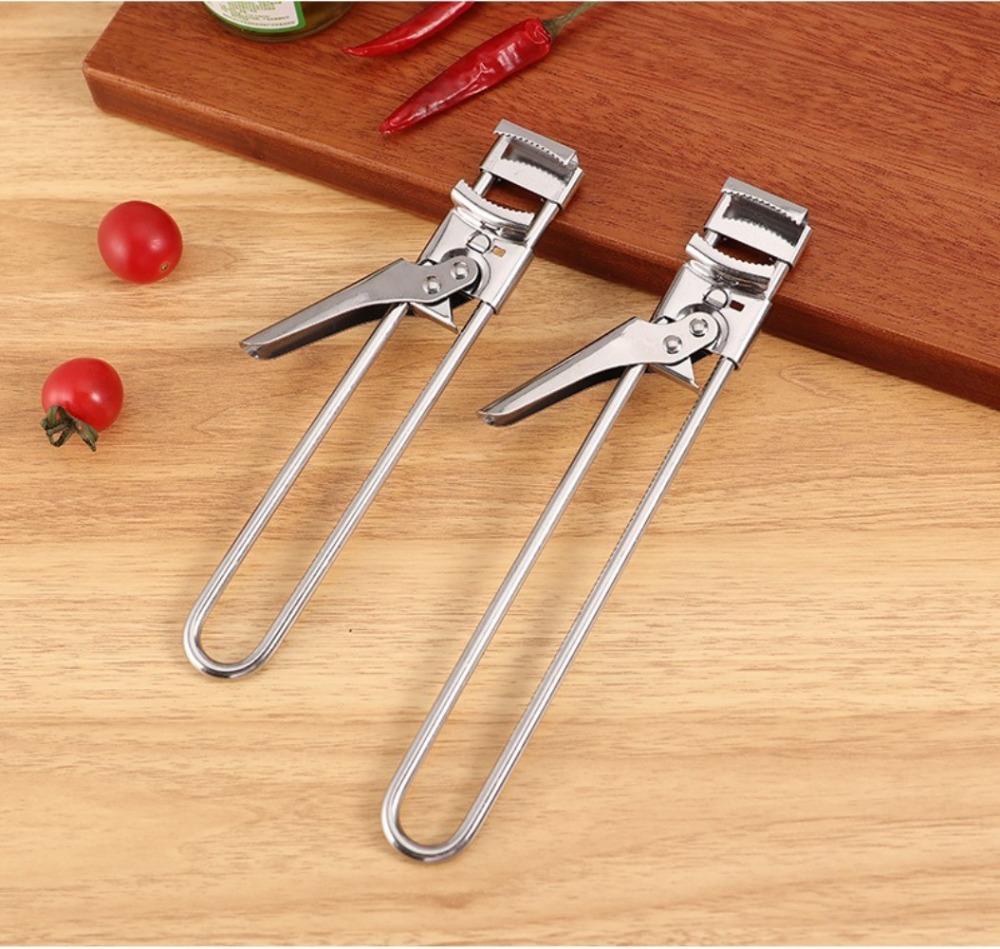 New Stainless Steel Non-slip Can Opener Adjustable Bottle Opener Multi-Function Labor-Saving Screw Can Openers Kitchen Tools