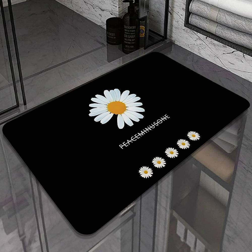 G-G-Dragon P-Peaceminusone Floor Mat INS Style Soft Bedroom Floor House Laundry Room Mat Anti-skid Household Carpets