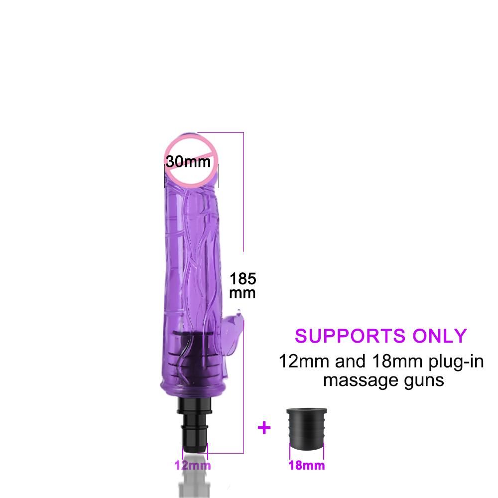 Massage Gun Head Automatic Sex Machine Male Female Sex Toy Masturbator Enhance Pleasure Dildo Vibrator Adult Gift for Couples 18