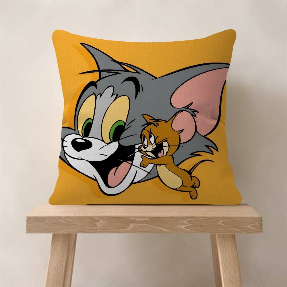 T-Tom And Jerry Personalized Cushion Cover Decorative Pillow Sofa Home Decor Case Pillow Cases