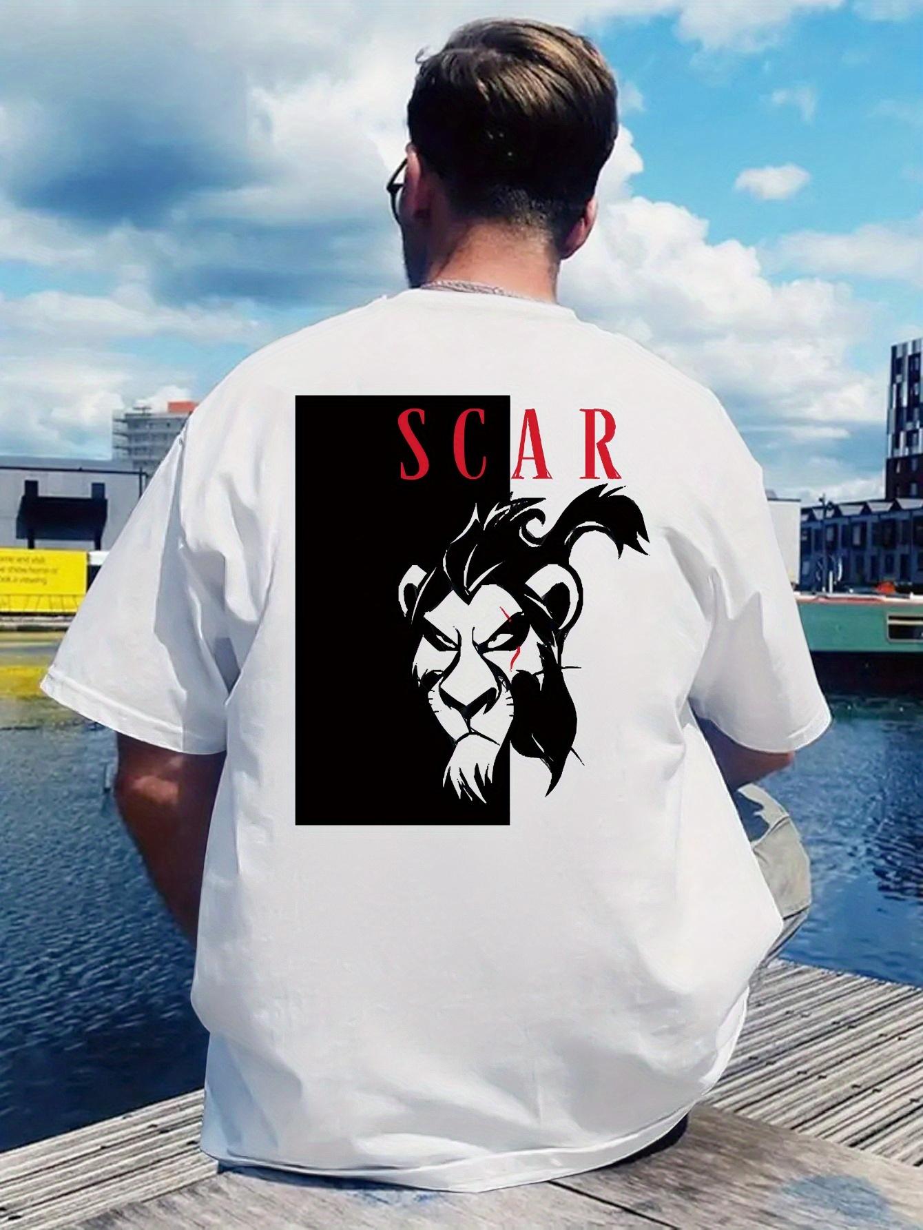 Scarface Graphic T-shirt - Bold Graphic Print Short Sleeve Crew Neck XXXXL
