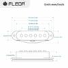 FLEOR Vintage Alnico 5 Guitar Single Coil Pickup Black ST Guitar Parts ,Neck/Middle/Bridge Pickup Choose