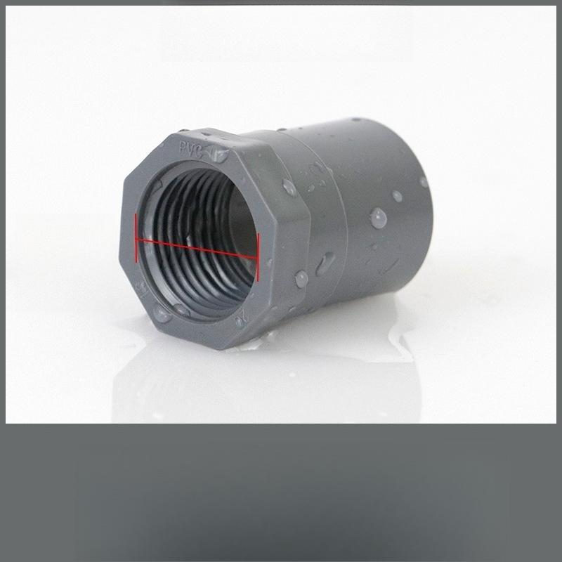 2 Stück Weißes PVC Gerades Verbindungsstück Gartenbewässerung Wasserversorgungsrohr Verbindung 1/2" ~1.5" Außengewinde/Innengewinde zu 20/25/32/40/50mm