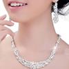 Alloy Bridal Necklace & Earrings Set - Cross-Border Bridal Accessory