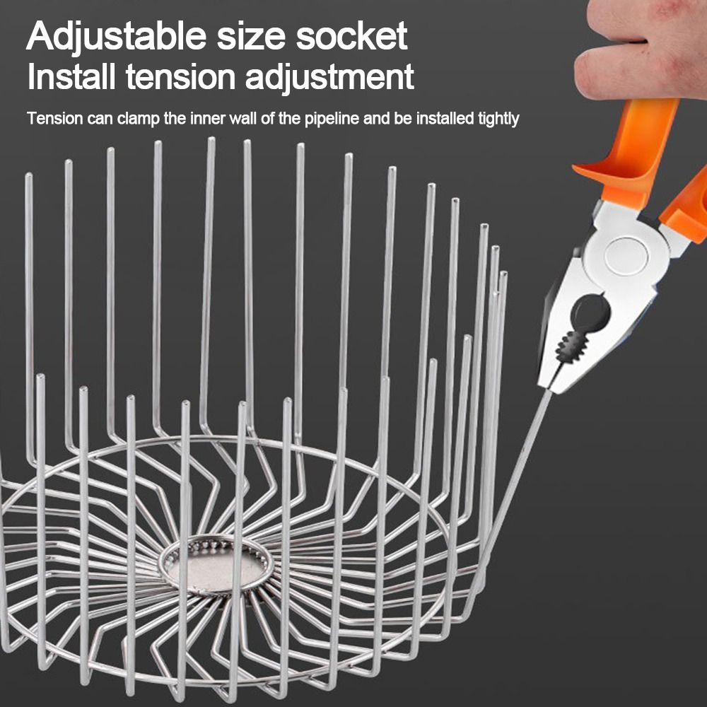 Leaf Debris Trap Roof Floor Drain Stainless Steel Rain Pipe Cap  Drainage Plumbing Fitting