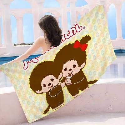 Cartoon M-M-Monchhichis Anime Big Microfiber Beach Towels Quick Dry Towel Sand Beach Towels Pool Towel for Travel Swim Pool Yoga