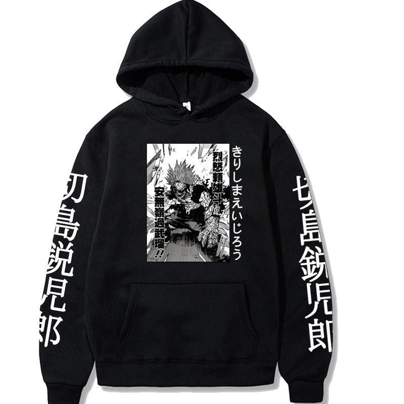 Kaminari Denki Men's Autumn Hoodies Boys Harajuku Girls Pullover Fancy Music Gift Casual Loose Comfortable Sweatshirt