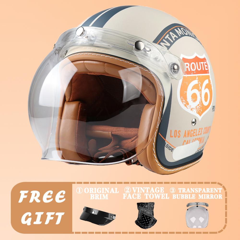 

VGV сертификация DOT ретро принц мотоцикл мотоцикл мужской и женский японский 3/4 шлем лето электромобиль шлем-тыква ridi XL