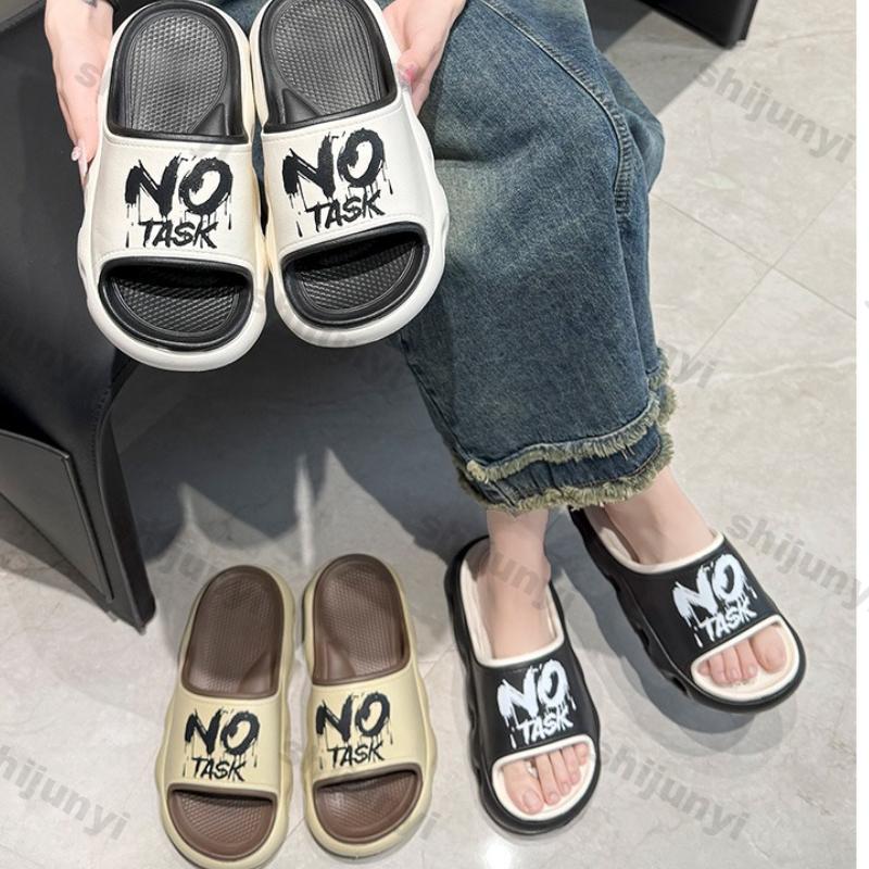 Fashion Couple Slippers Summer Soft Sole Height Increase Men's Cool Slippers Lightweight Comfortable Fashion Outdoor Women Casual Shoes