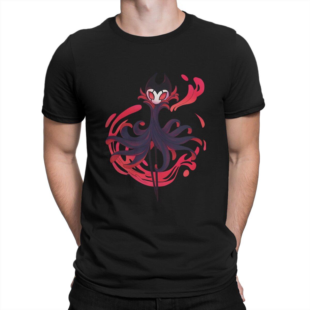 

Funny Grimm T-Shirt for Men Round Collar Cotton T Shirts Hollow Knight Games Short Sleeve Tees Party Clothing 4XL