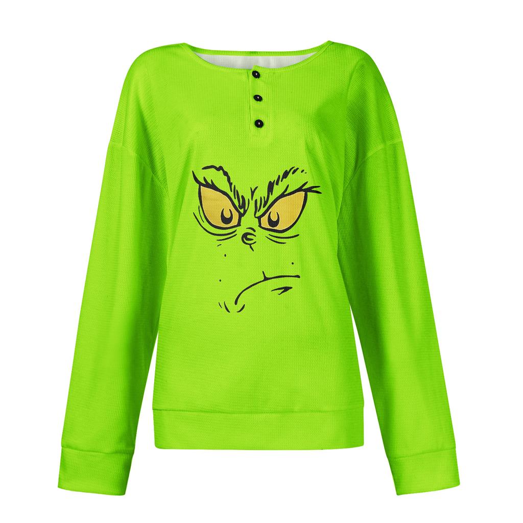 Women's Casual Shirts Long Sleeve Tops Button Up V Neck Loose Knit Fall Favorites For Women