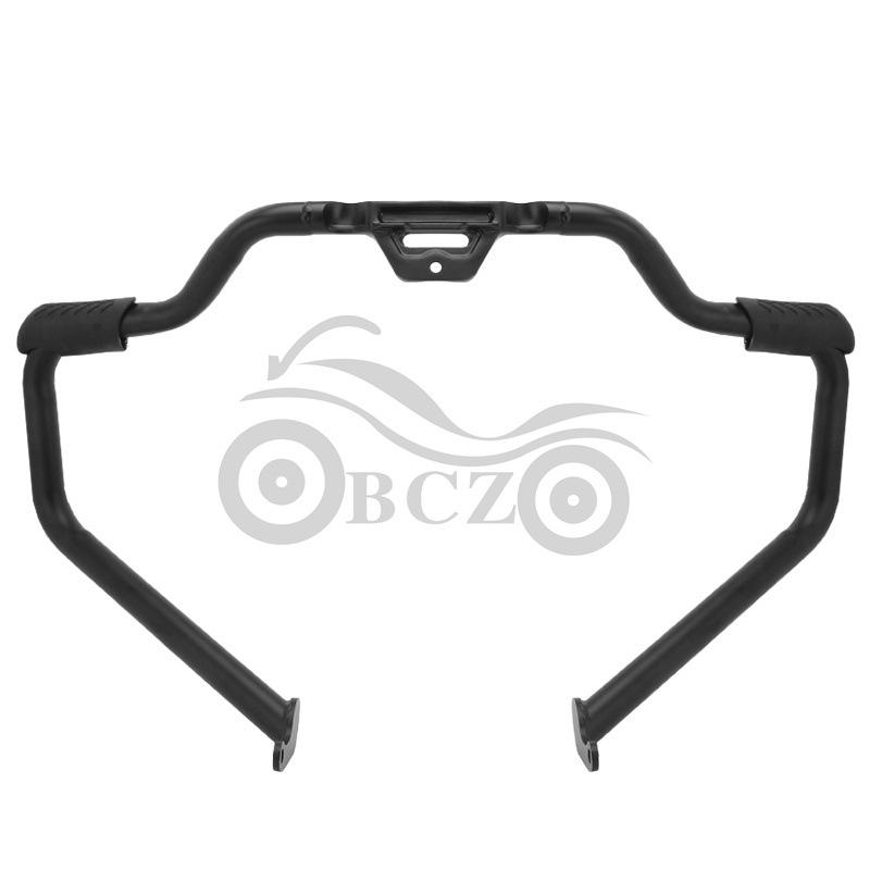 Bright Black Front Bumper Guard for Harley Softail Breakout/Fat Boy Engines (2018-2022)