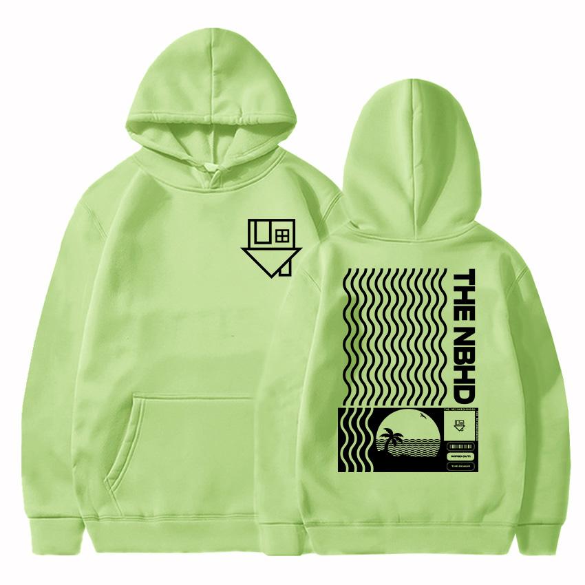 Album Wiped Out Printing Hoodies NBHD The Neighbourhood Band Sweatshirts LongSleeve Hooded Pullovers Women Men Clothes Sudaderas