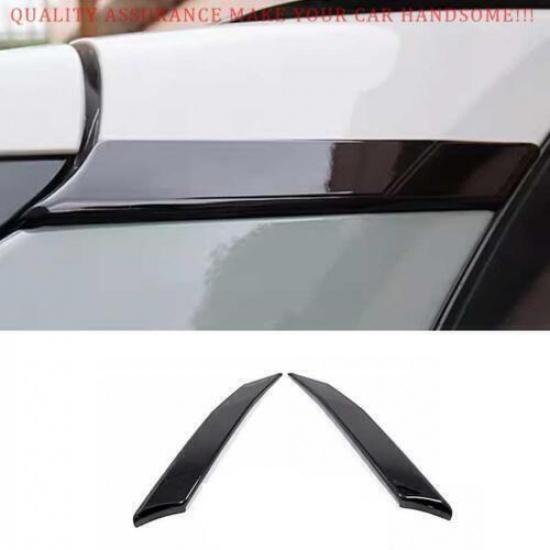 For Toyota RAV4 -23 Gloss Black Window Rear Both Side C Pillar Cover Trim 2x