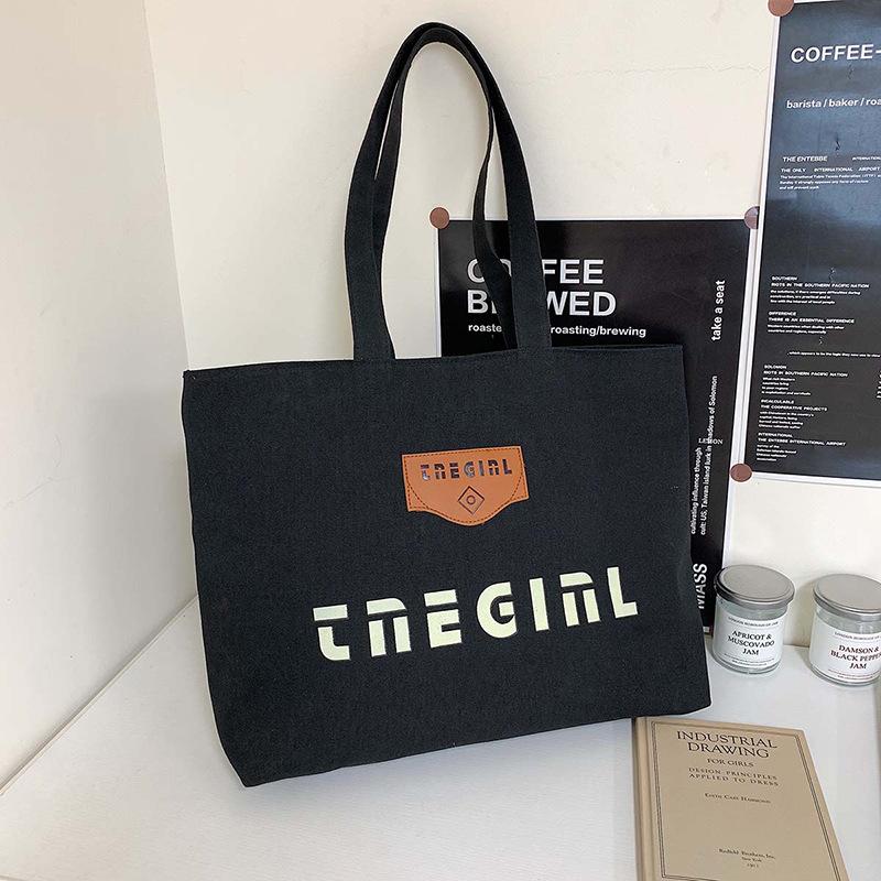 

Простая повседневная холщовая сумка для работы для женщин, новая большая вместительная сумка для поездок на работу, сумка на одно плечо