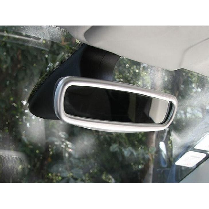 For Jeep Compass 17-2021 Matte Silver Interior Console Rearview Mirror Frame