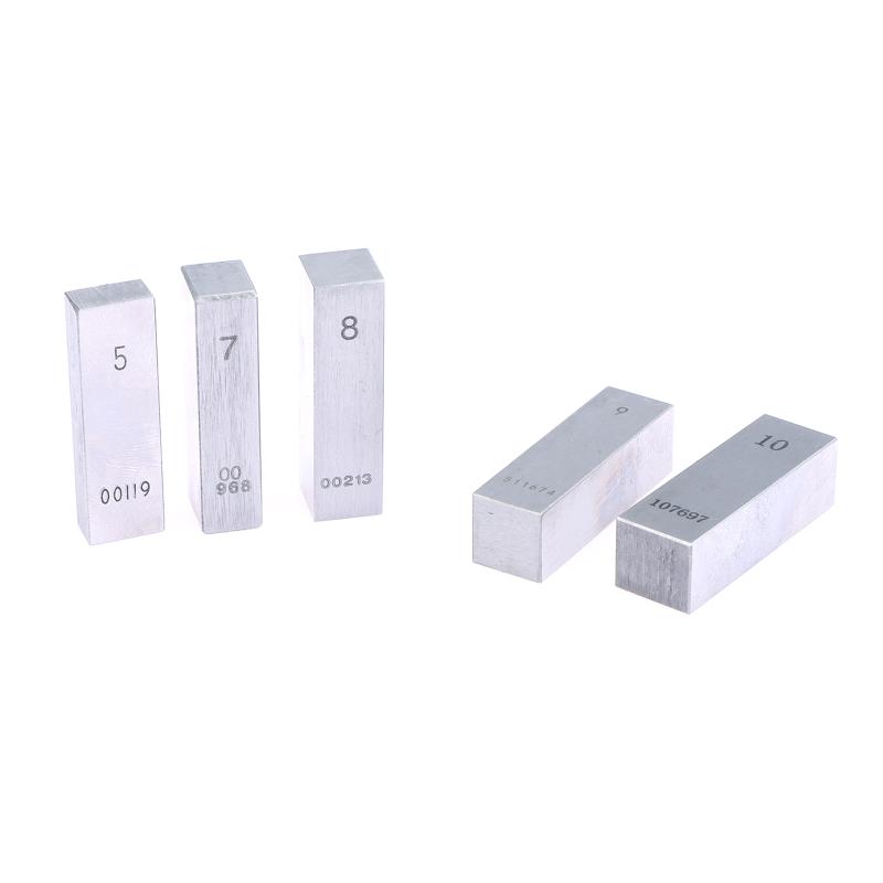 1 Pezzo 0,5/1/23/4/5/6/7/8/9/10 Mm Blocchi Quadro Acciaio Blocchi Calibro Blocchi di Misura Blocchi Quadro Acciaio