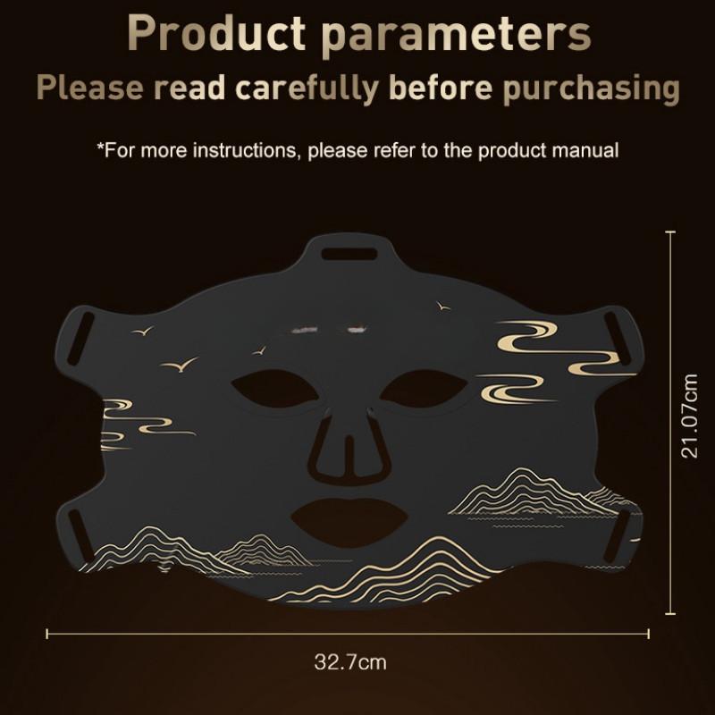 4.7W Led Light Therapy Mask Silicone 4 Color Led Therapy Anti Aging Advanced Photon Rejuvenation Instrument  Infrared Flexible Soft Mask