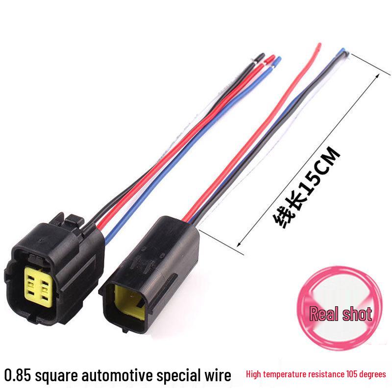 Conector Auto AMP1.8 Impermeabil ștecher 4 pini tată-mamă, cablaj 2P, 16 găuri DJ70216Y-1.8