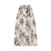 T View Flower Banding Flare Skirt_V6B-Csk021