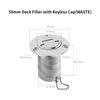 Stainless Steel 316 Deck Filler GAS DIESEL FUEL WASTE WATER 38mm 50mm Mirror Polish Marine Boat Hardware Deck Filler Cap