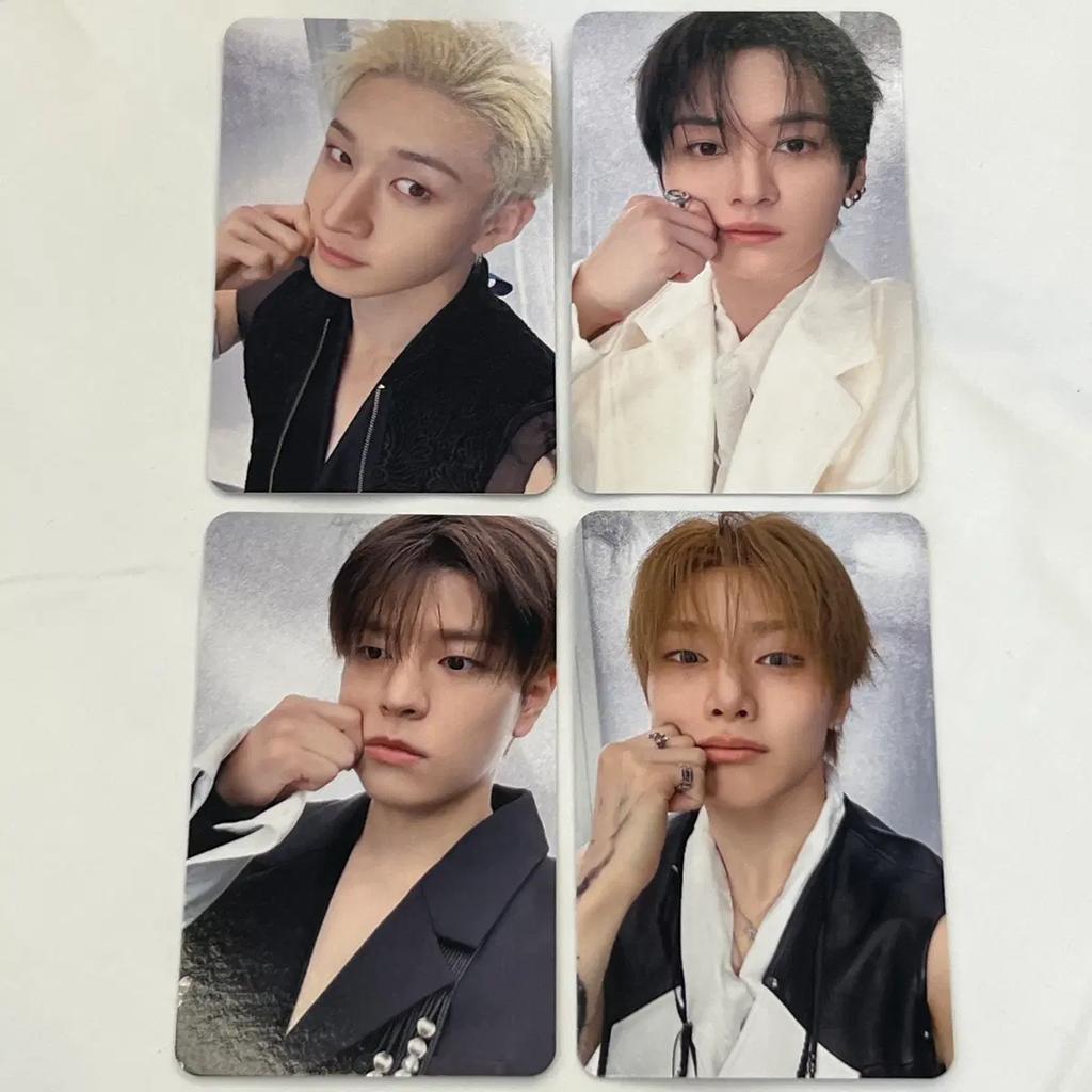 SKZ photocard OT4 Set | Cheek Pinch | Bang Chan, Lee Know, Seungmin, I.N | RUN IT Online MD special gift stray kids