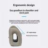 Portable Inflatable Travel Neck Pillow , Hand-Washable Cover For Airplane Car Bus Train Office Nap Camping