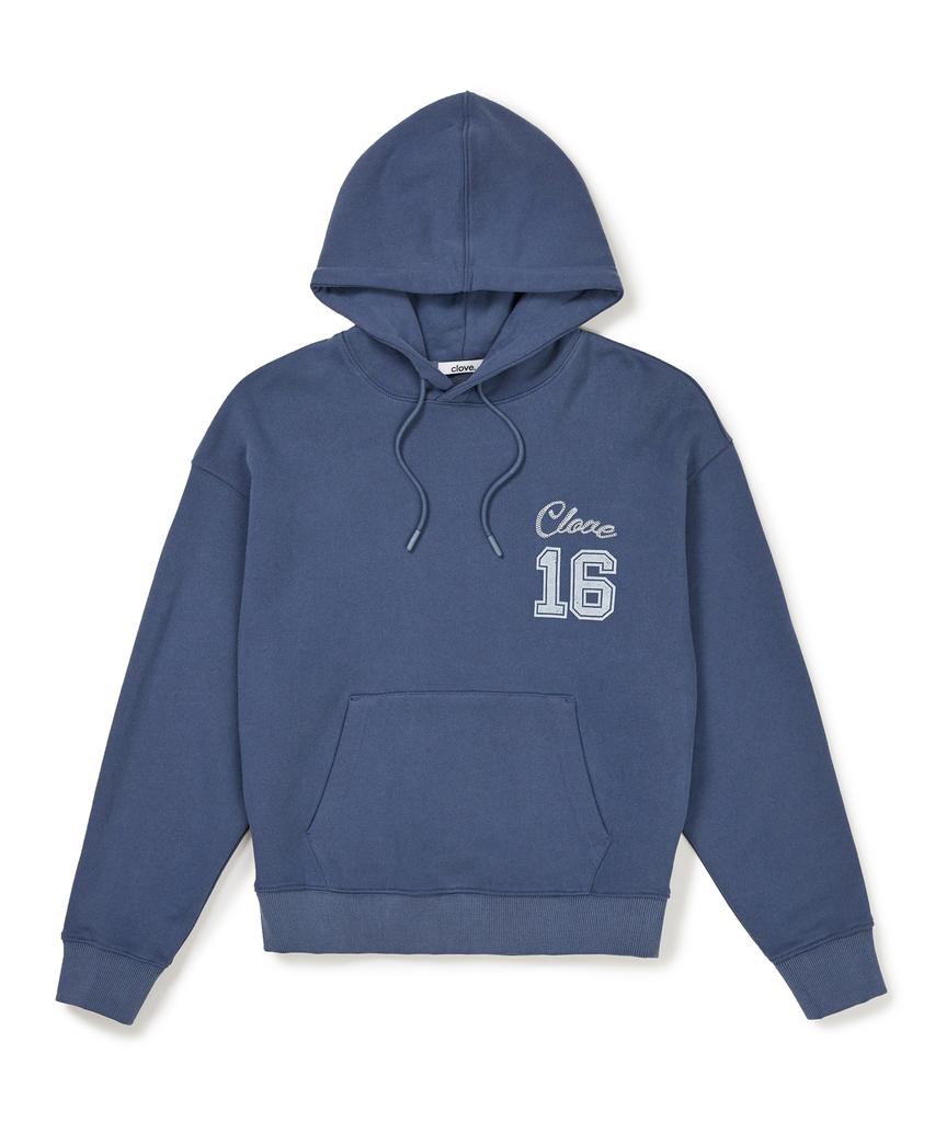 [24Fw Clove] Lettering Hoody (Blue)