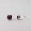 Amethyst Gemstone 925 Sterling Silver Handmade Women's Jewelry Pretty Studs Earring 1" For Anniversary Gift EE-181-6
