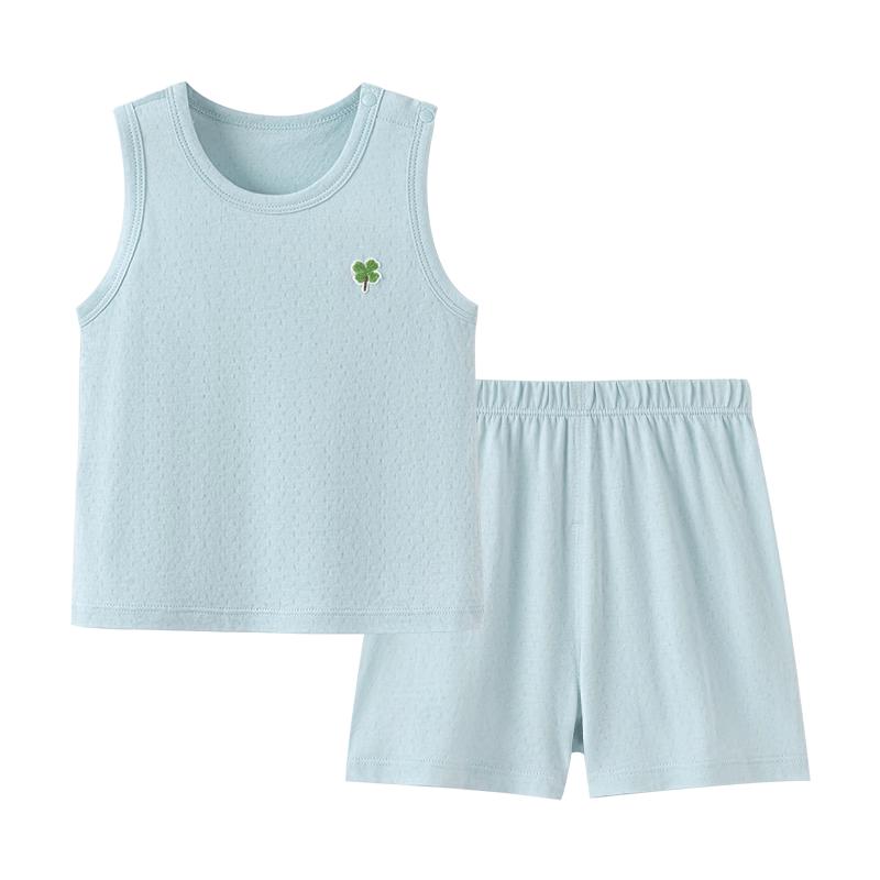 Babylove Unisex Summer Bamboo Cotton Vest & Shorts Set