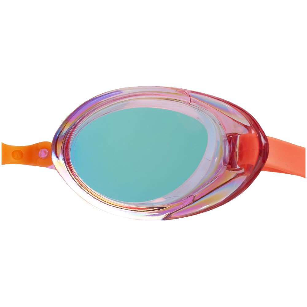 Mizuno Limited Edition Accel Eye Swim Goggles Light Pink with Ruby Unisex (Non-Cushion Type) N3JEC581, Mirror,
