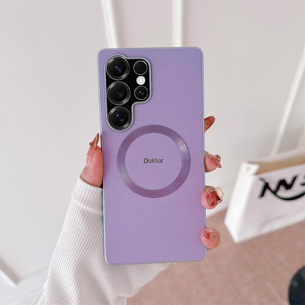 DEKKER For Samsung Galaxy S25 Ultra Magnetic Case PU + TPU Phone Back Cover