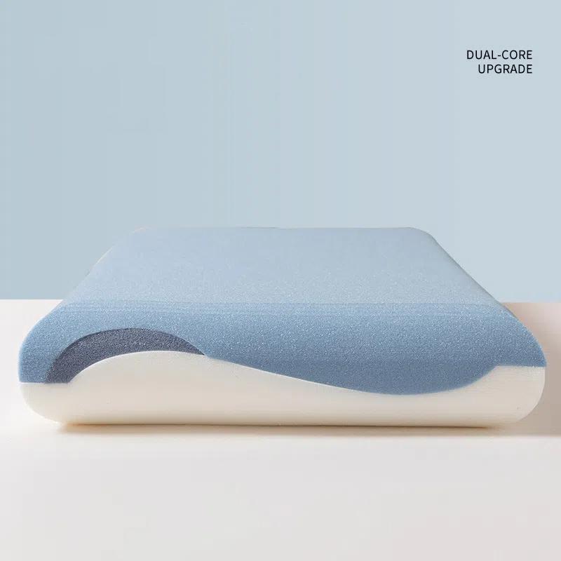 1pcs Gel Memory Foam Pillow with Slow Rebound & Cooling Effect Orthopedic Neck Support Pillow for Sleeping Ergonomic Design