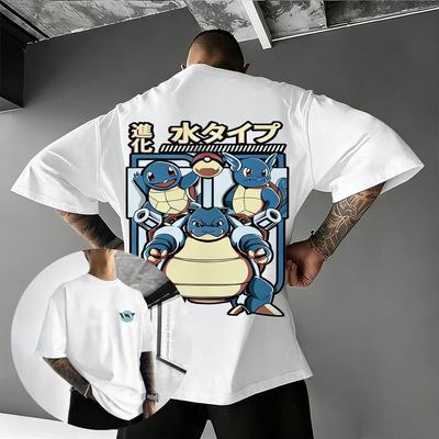 2026 Pokemon Anime Squirtle Graphic T Shirt Man Women Cotton Short Sleeve Tops Graphic Tee Summer Streetwear Casual Y2k Clothes