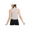 Nike One Classic Dri-FIT Solid Color Logo Comfortable Casual Sleeveless Tank Top Women Tops Light-Purple Black FN2846019