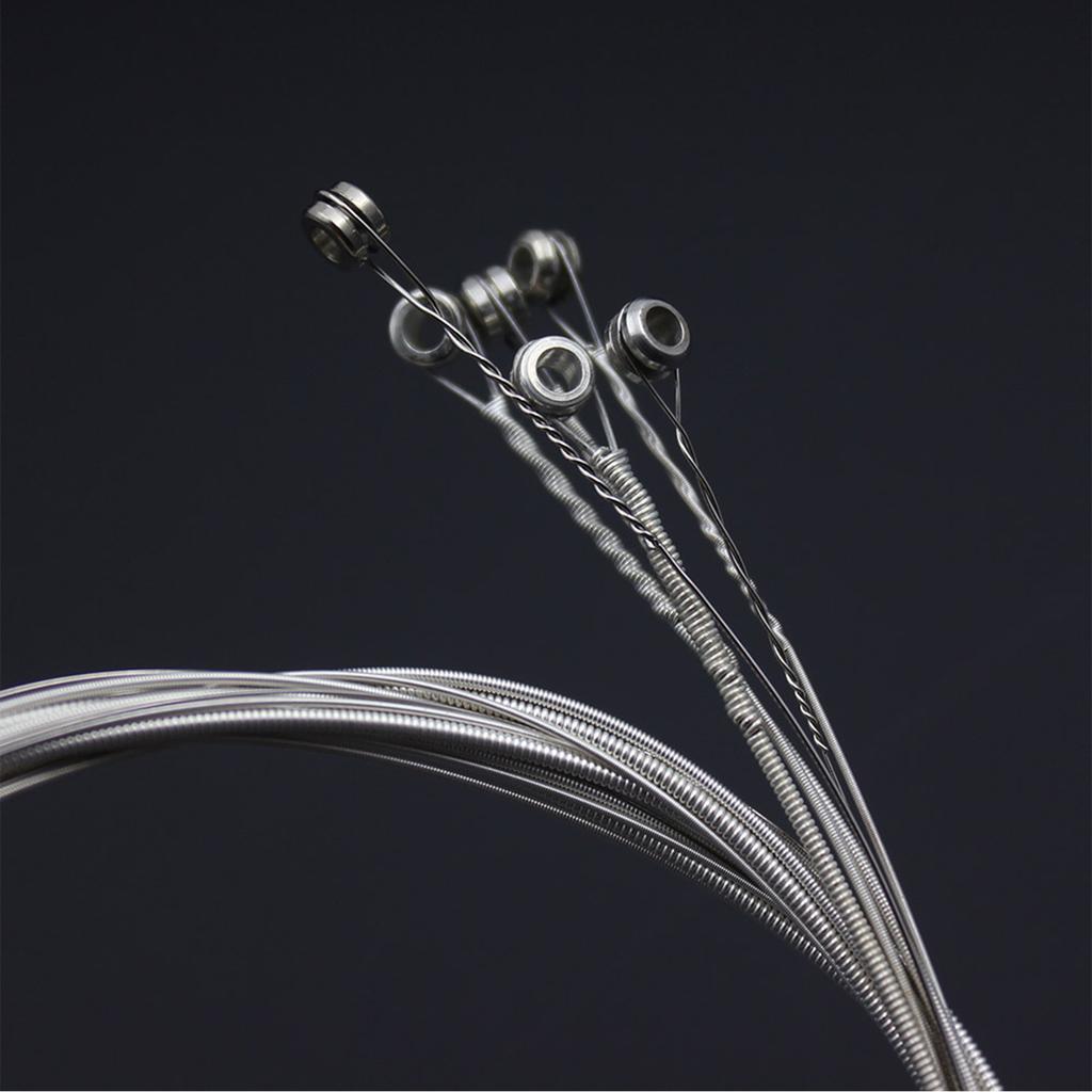 Stainless Steel Silver Plated Copper Alloy Wound 1st 6th (.010 .047) 6pcs Acoustic Guitar Strings String Set