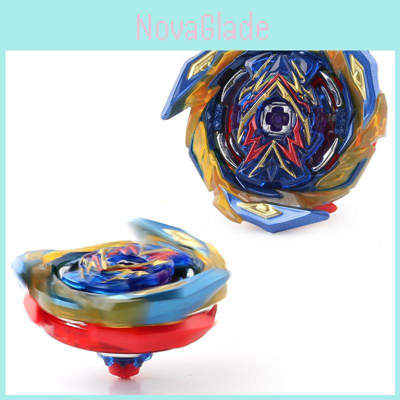 Premium Alloy B163d Burst Top Toy With Dual Launcher And Stunning Fire Design