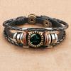 Jewelry Vintage Leather Rope Combo Time Luminous Gemstone Bracelet Signs