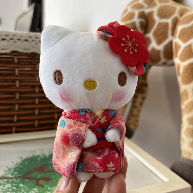 Sanrio Hello Kitty Kimono Plush Toy With Standing Design For Kids And Collectors