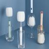 Silicone Cleaning Brush Home Long Handle Glass Cup Brush Sponge Cup Washing Brush Milk Bottle Brush XYZ